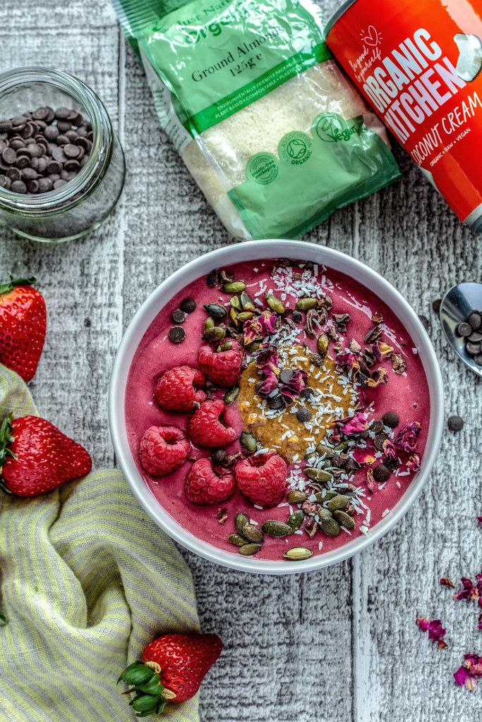 Raspberry Coconut Smoothie Bowl - Just Natural
