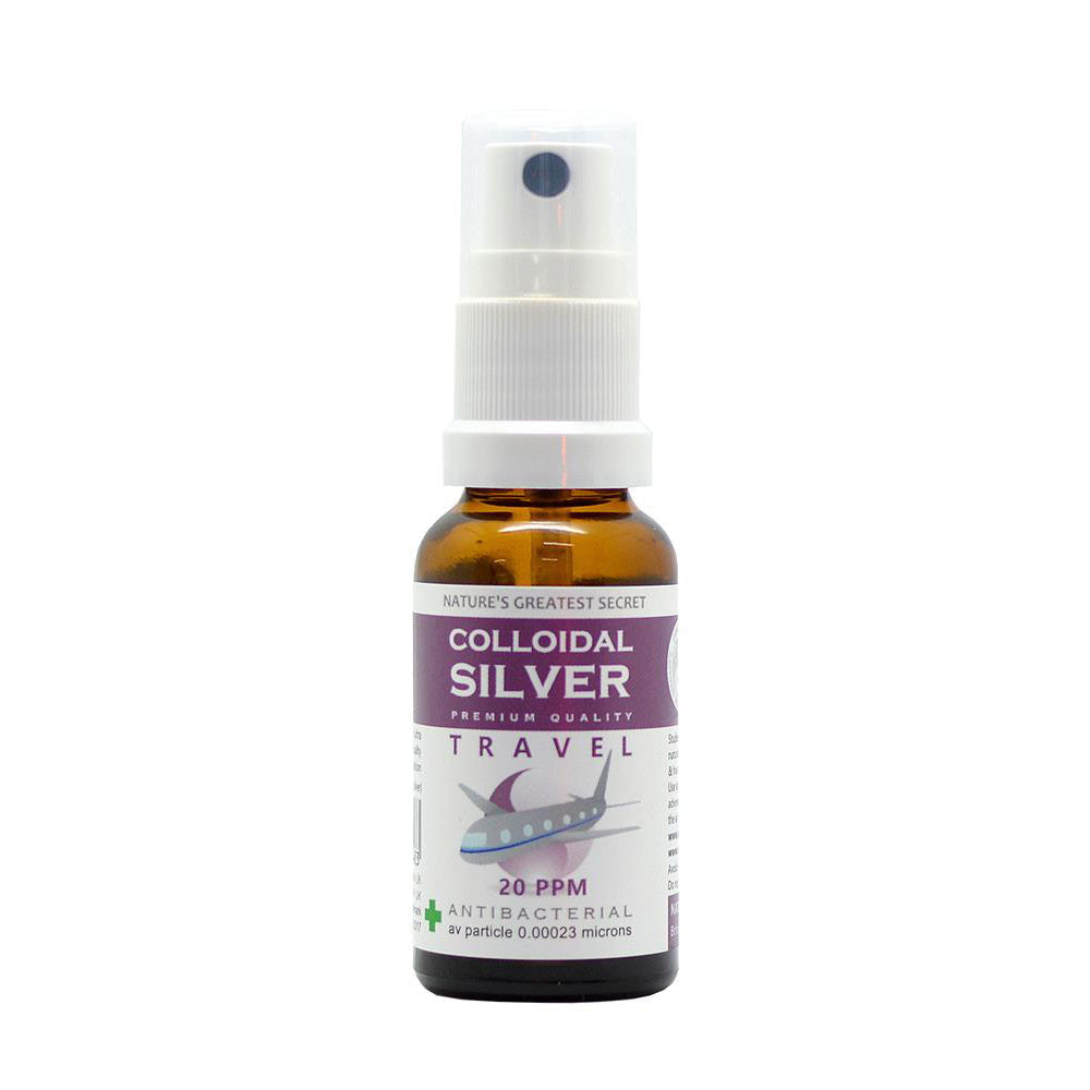 20ppm Colloidal Silver Spray Travel Size 20ml - Just Natural