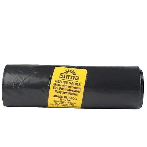 Suma Recycled Plastic Bin Bags 8bag - Just Natural