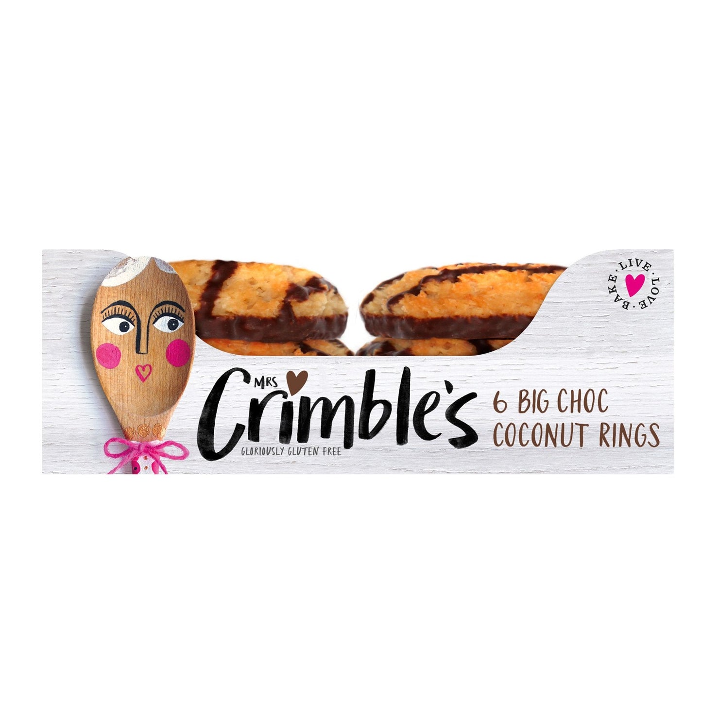 Mrs Crimbles 6 BIG CHOC COCONUT RINGS - Just Natural