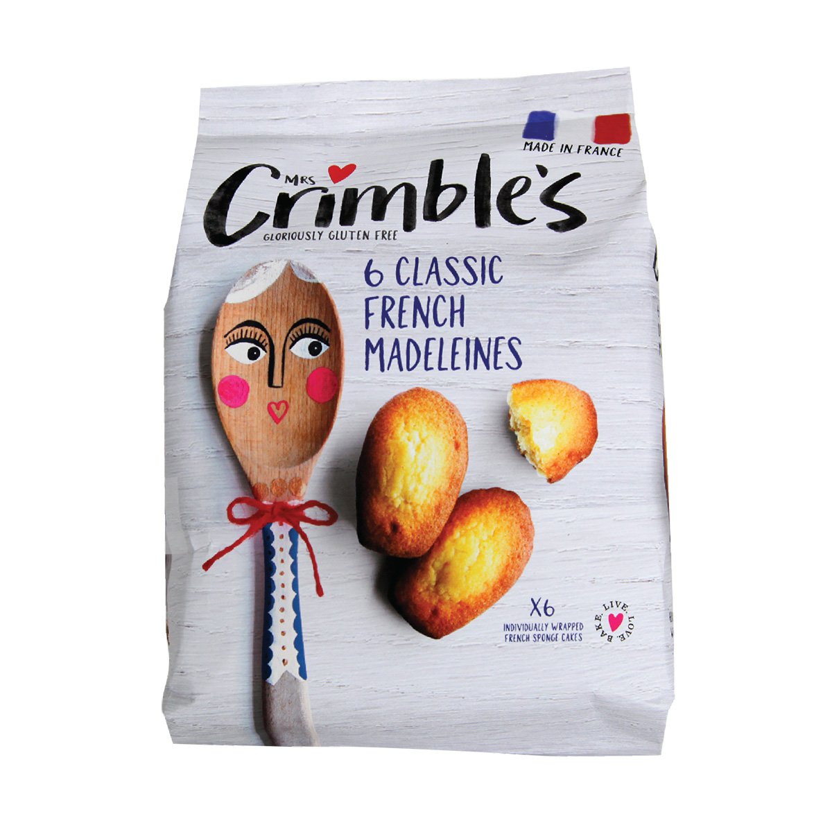 Mrs Crimbles 6 CLASSIC FRENCH MADELEINES - Just Natural