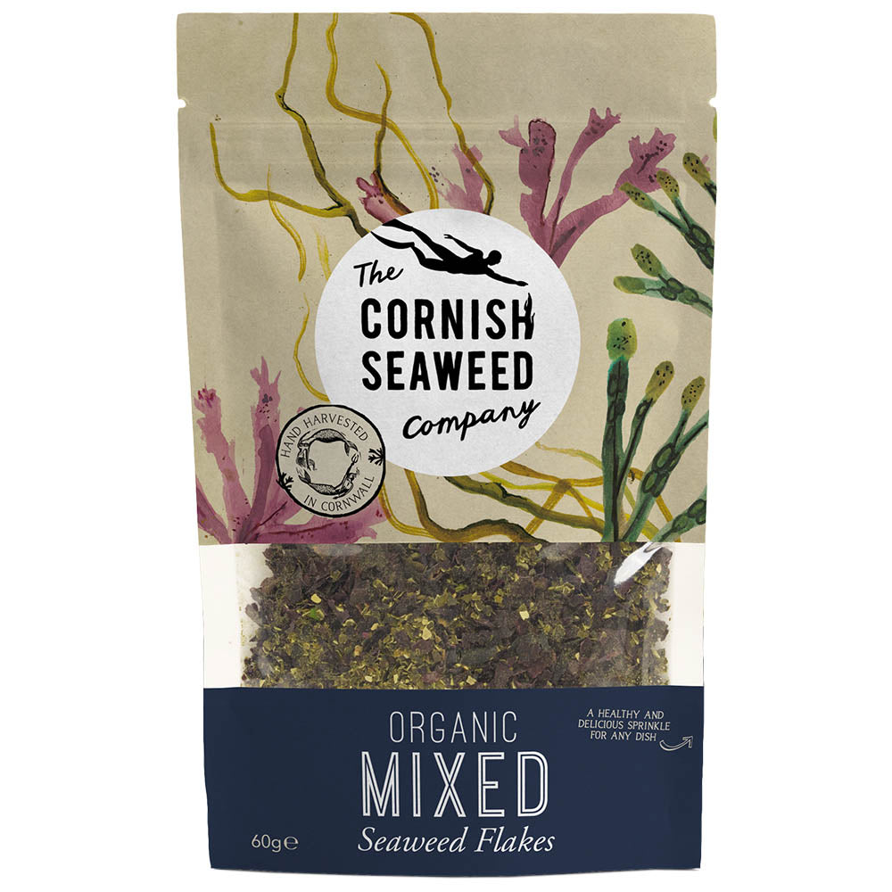 The Cornish Seaweed Company A hearty mix of organic seaweed flakes. 60g - Just Natural