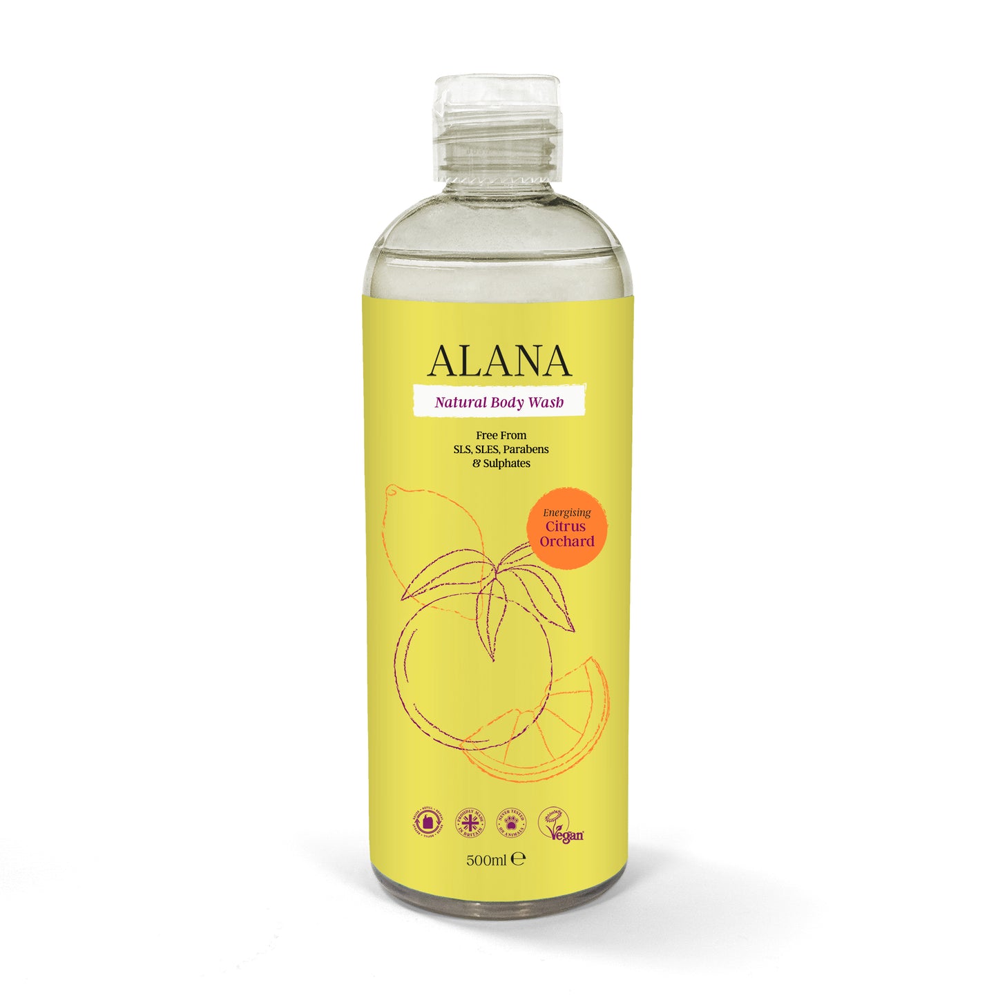 Citrus Orchard Natural Body Wash - Just Natural
