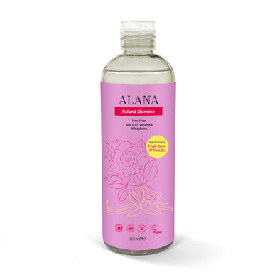 Pink Rose & Vanilla Natural Shampoo - Just Natural