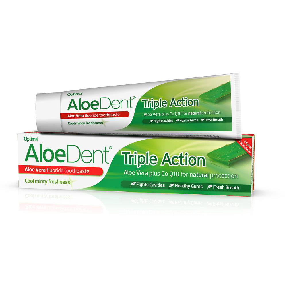 Triple Action Aloe Vera Gel Toothpaste w/Fluoride - Just Natural