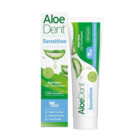 Sensitive Aloe Vera Gel Toothpaste with Fluoride 100ml - Just Natural
