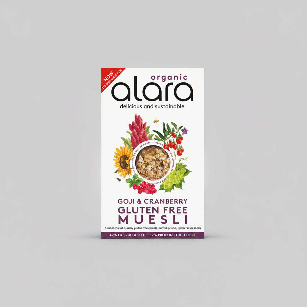 Goji & Cranberry Organic GF Muesli 450g - Just Natural
