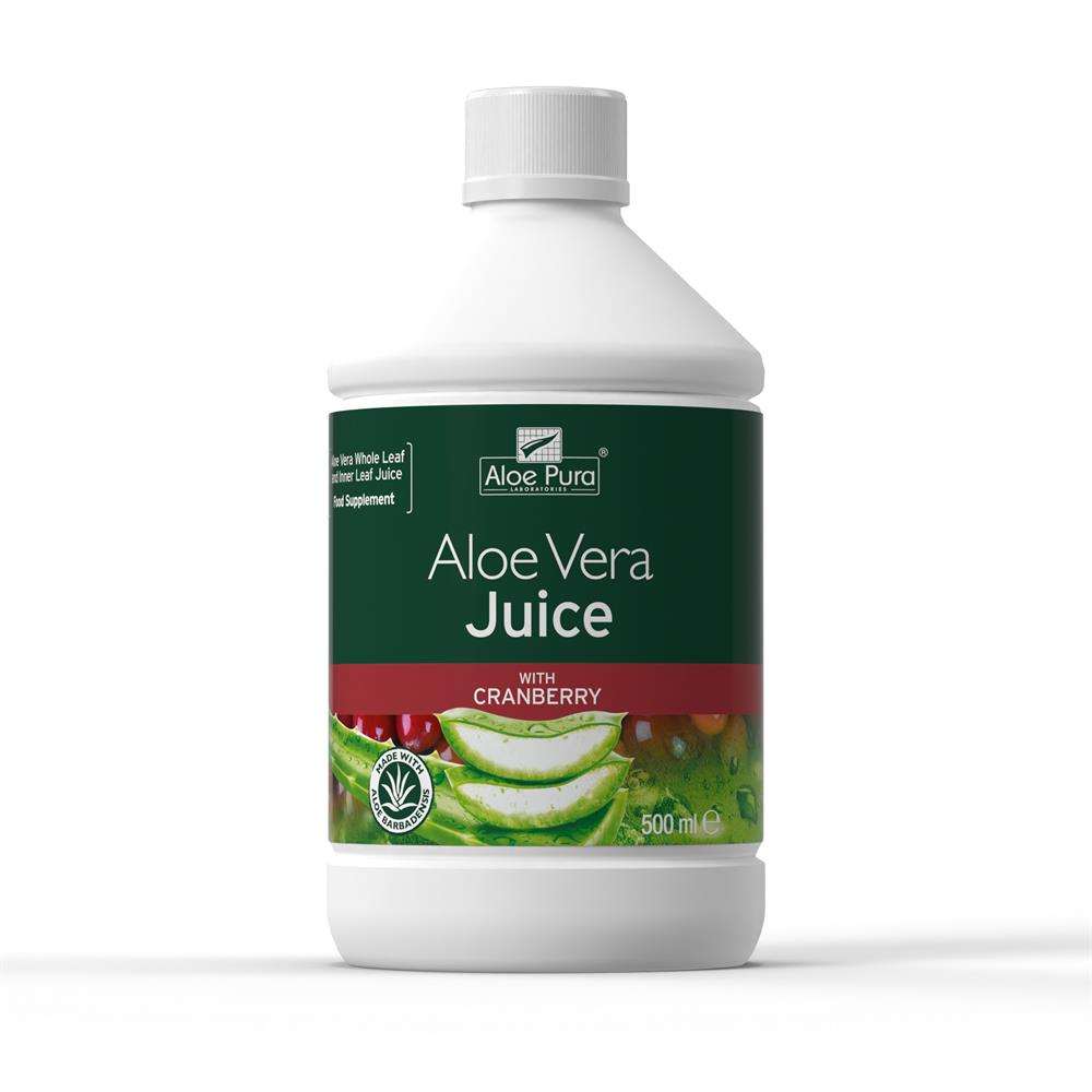 Aloe Vera Juice Max Strength Cranberry 500ml - Just Natural