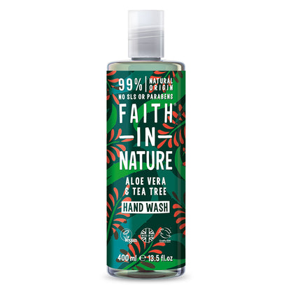 Faith in Nature Aloe Vera Hand Wash Wash 400ml - Just Natural
