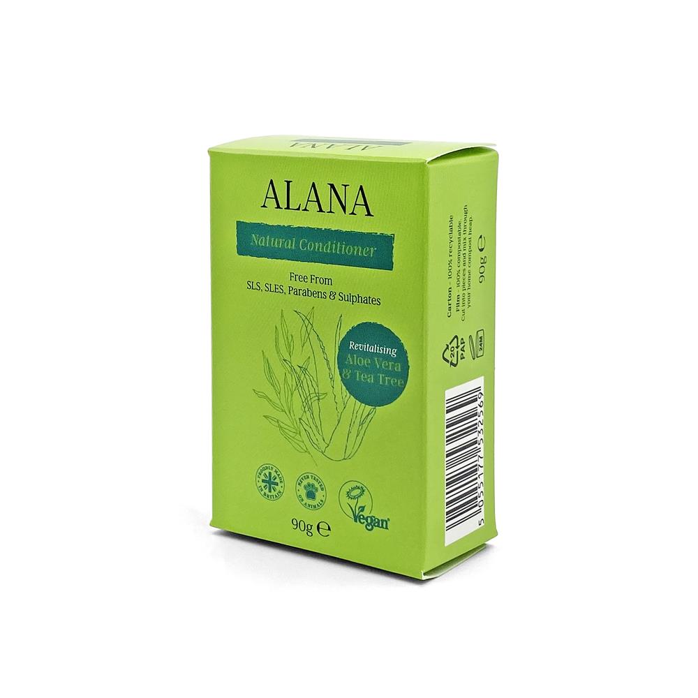 Alana Aloe Vera & Tea Tree Natural Conditioner Bar 90g - Just Natural