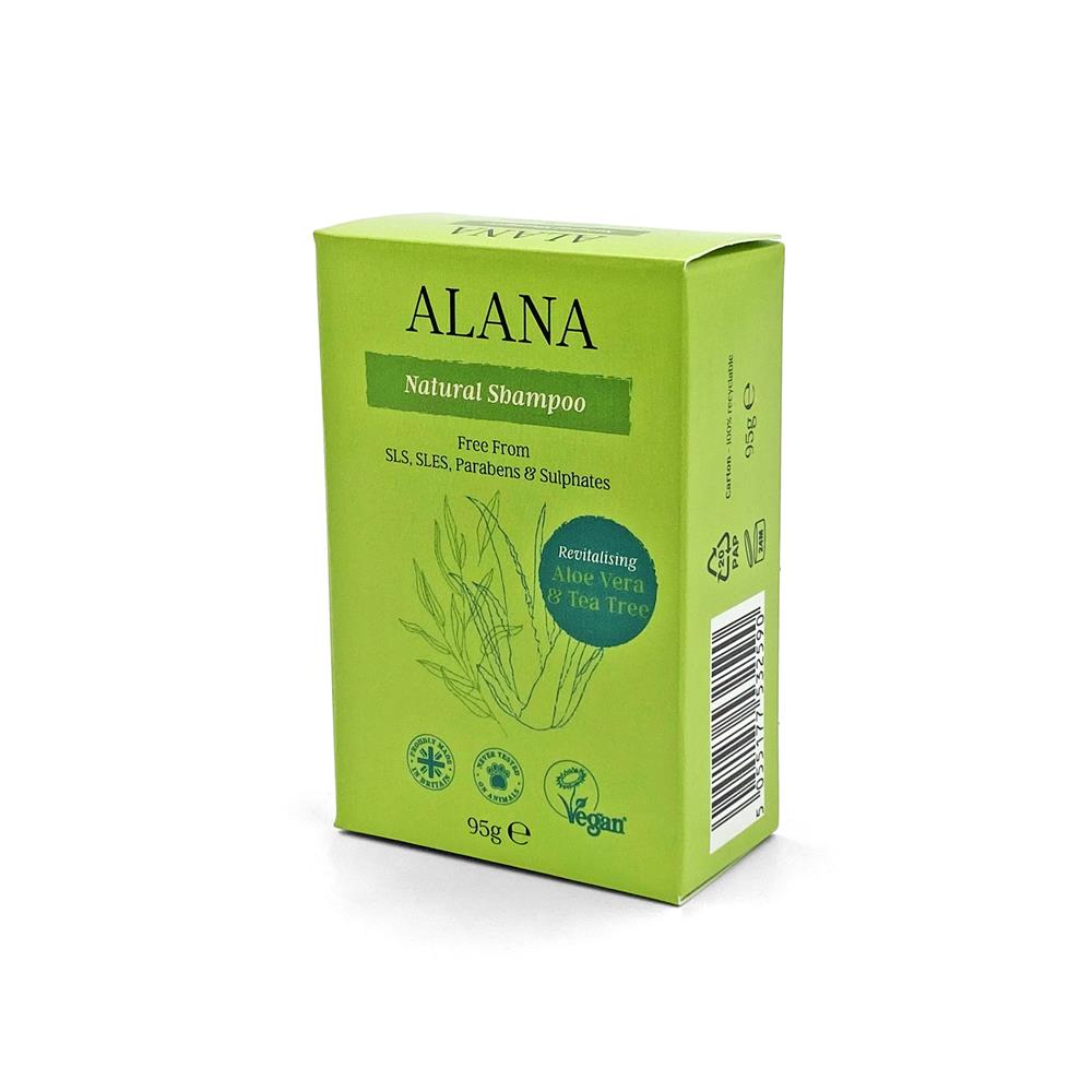 Alana Aloe Vera & Tea Tree Natural Shampoo Bar 95g - Just Natural