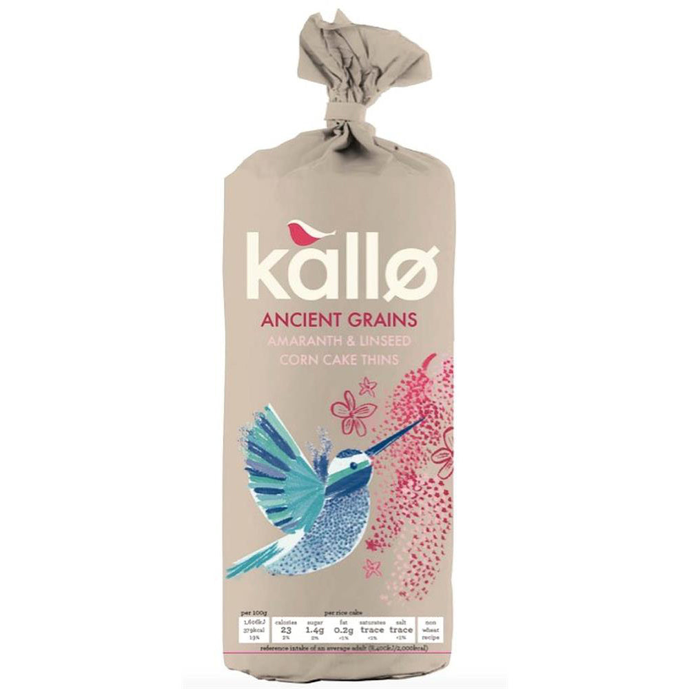 Kallo Ancient Grains Organic Corn Cake Thins 150g - Just Natural