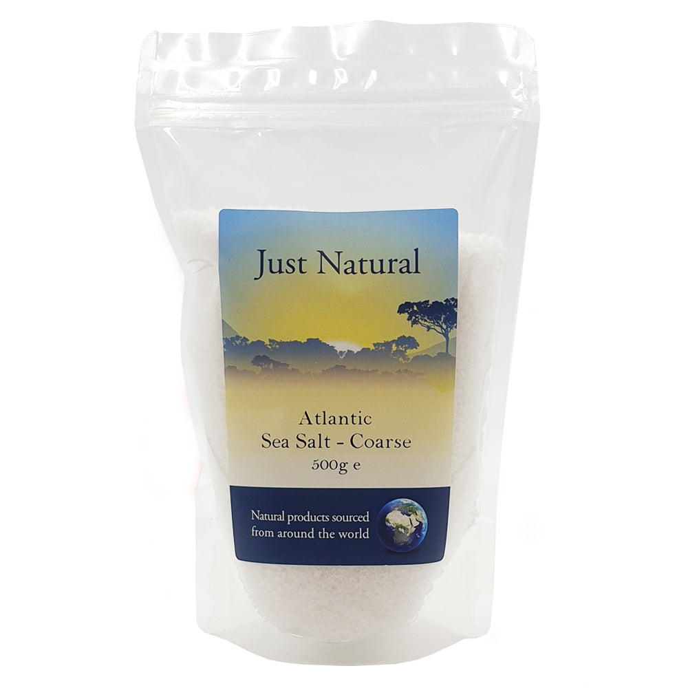Just Natural Atlantic Sea Salt - Coarse 500g - Just Natural