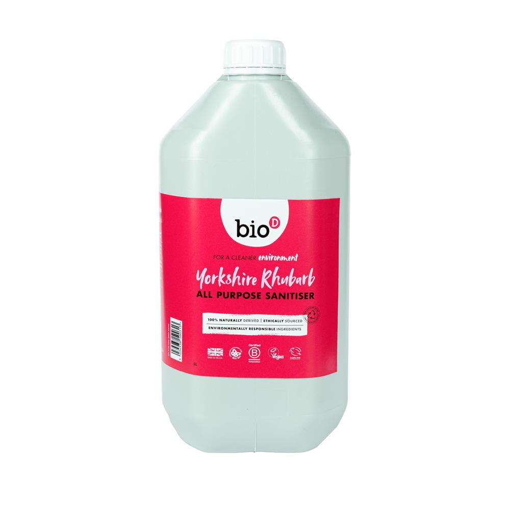 Yorkshire Rhubarb All Purpose Sanitiser 5L - Just Natural