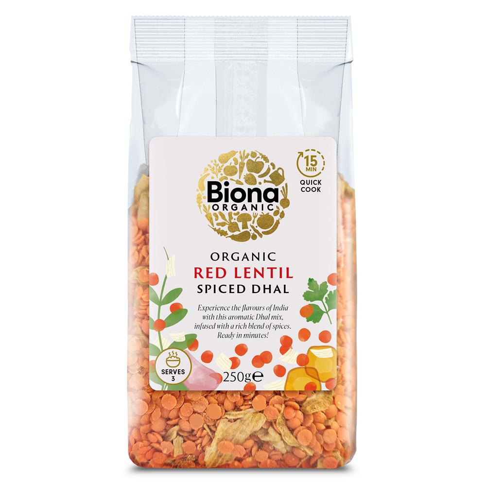 Organic Spiced Red Lentil Dahl 250g - Just Natural