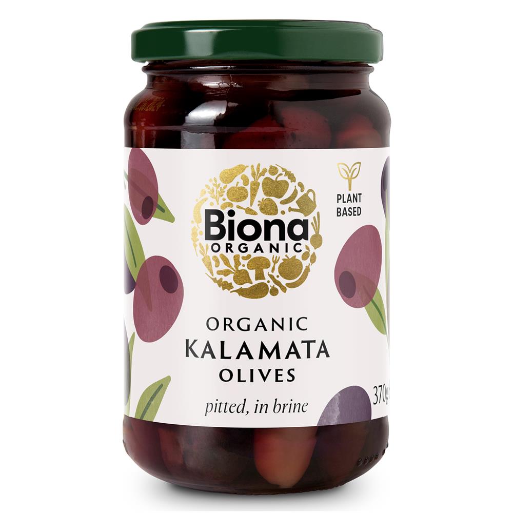 Organic Kalamata Olives in Brine 370g - Just Natural