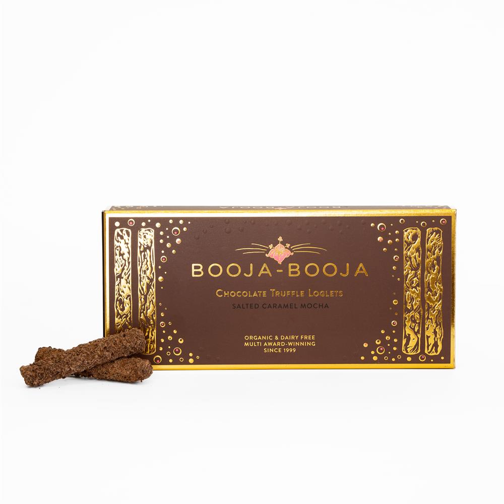 Salted Caramel Mocha 10 Truffle Loglets 115g - Just Natural
