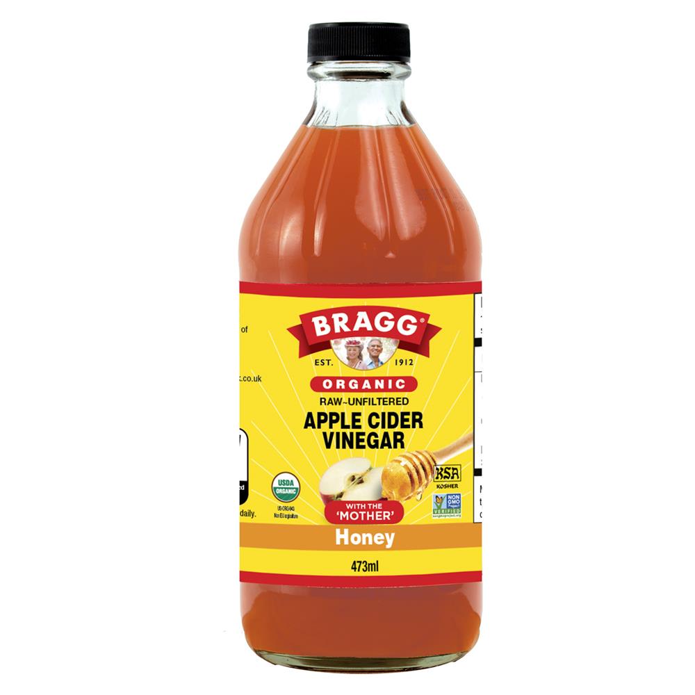 Organic Apple Cider Vinegar & Honey 473ml - Just Natural