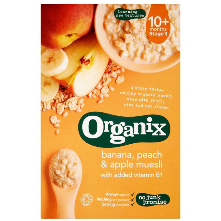 Organix Organix Banana, Peach and Apple muesli 200g - Just Natural