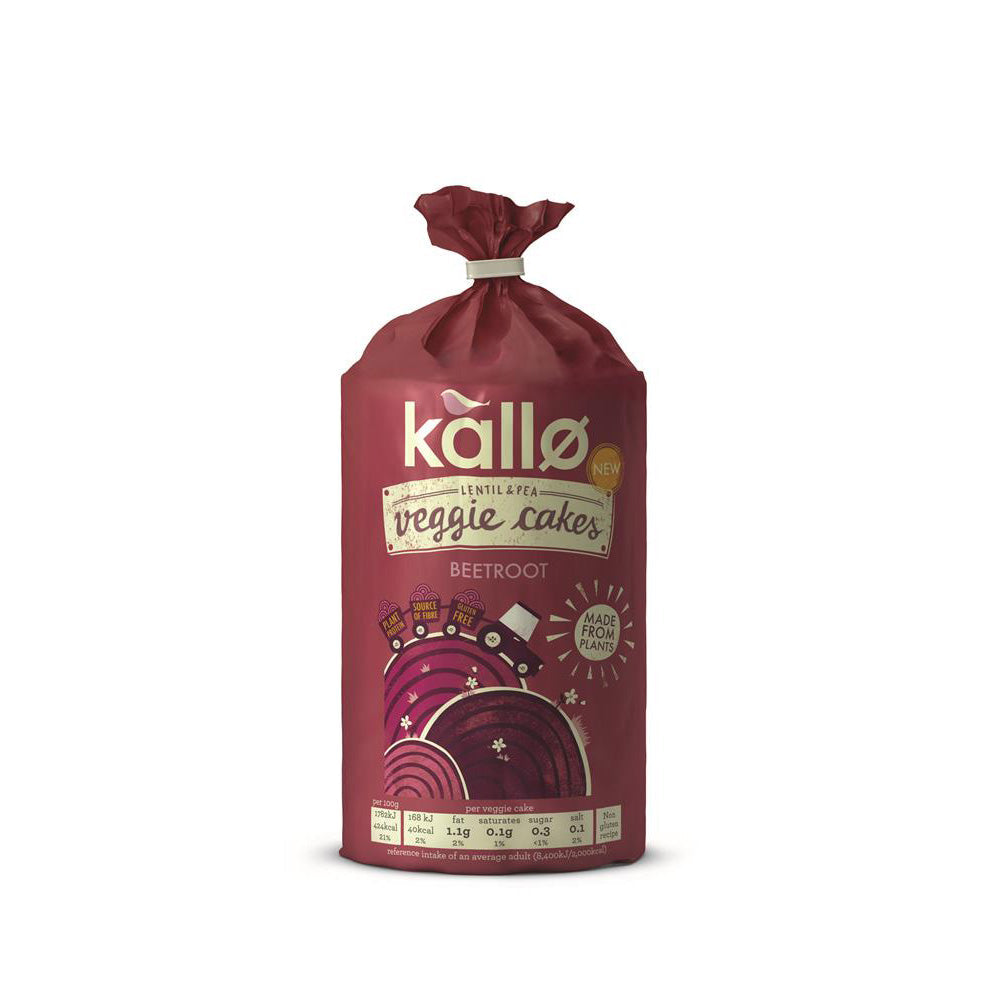 Kallo Beetroot Veggie Cakes 122g - Just Natural