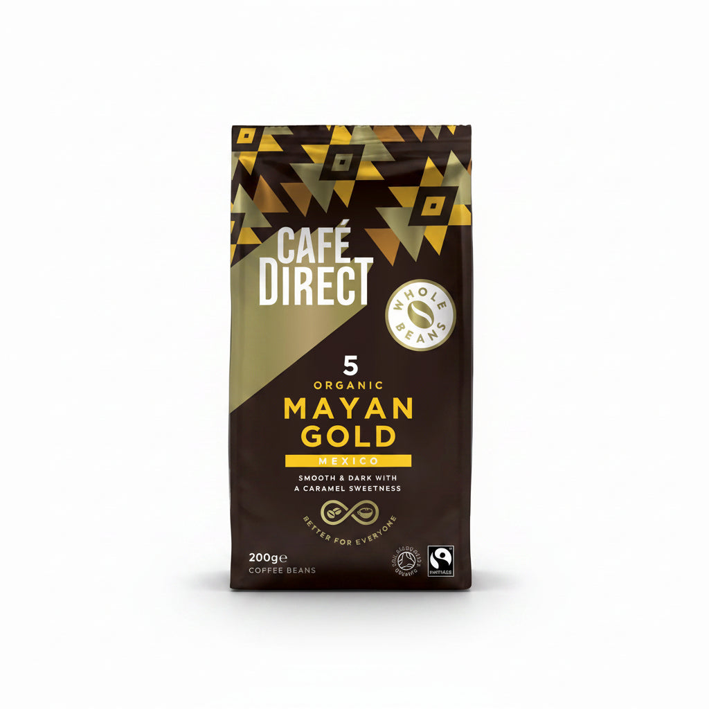 FT Whole Bean Mayan Gold Organic Coffee 200g - Just Natural