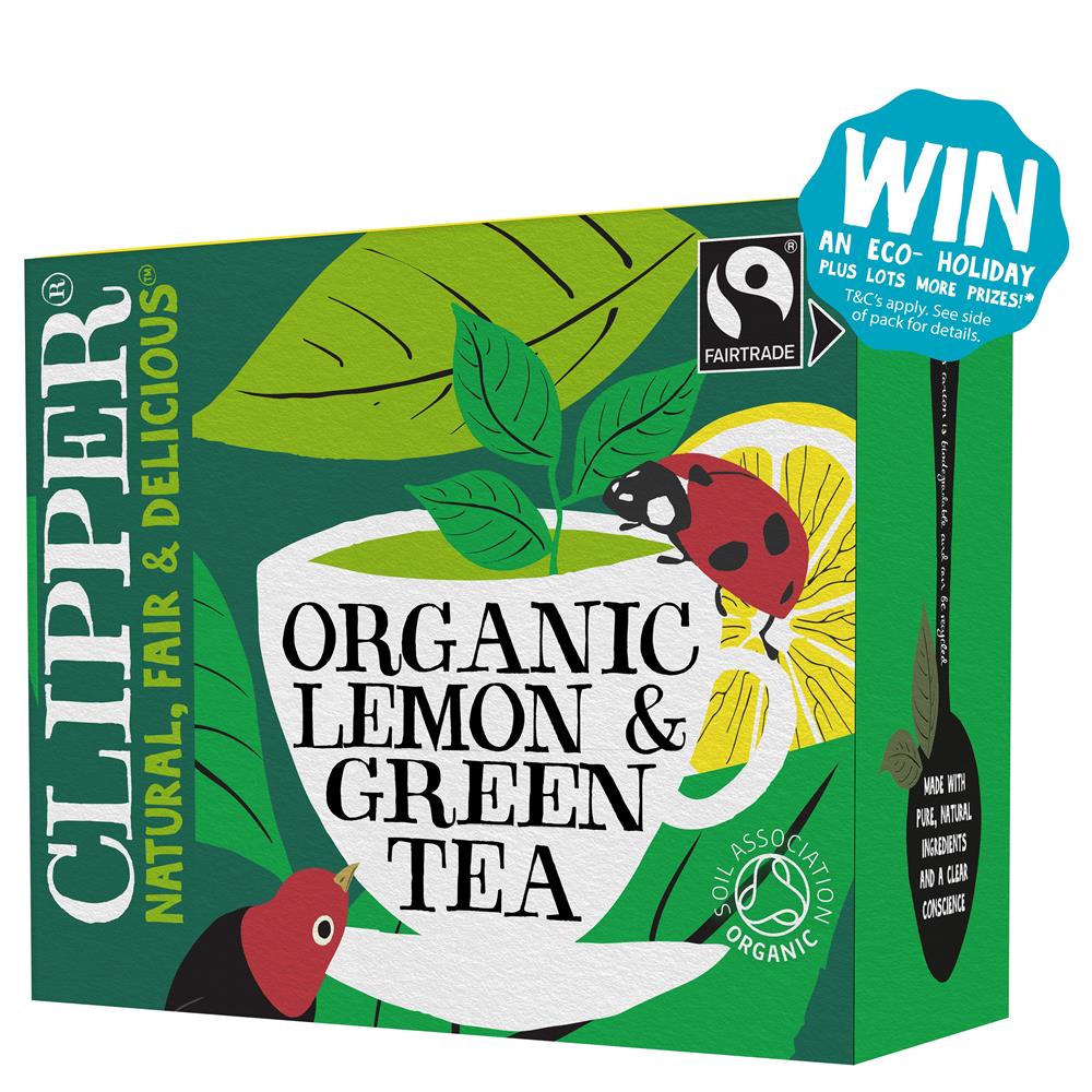 Organic Fairtrade Green with Lemon 80 bags