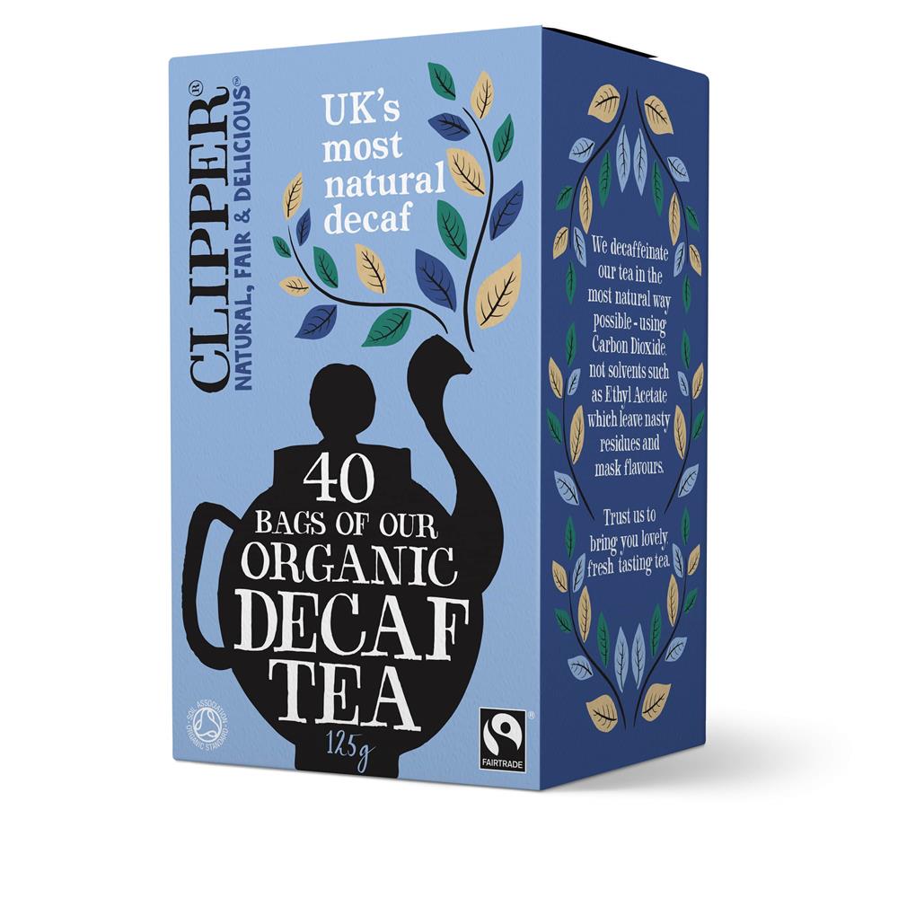 Organic and Fair Trade Everyday Decaf Tea 40 Bags - Just Natural