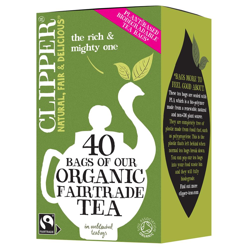 Organic & Fair Trade Everyday 40 Tea Bags - Just Natural
