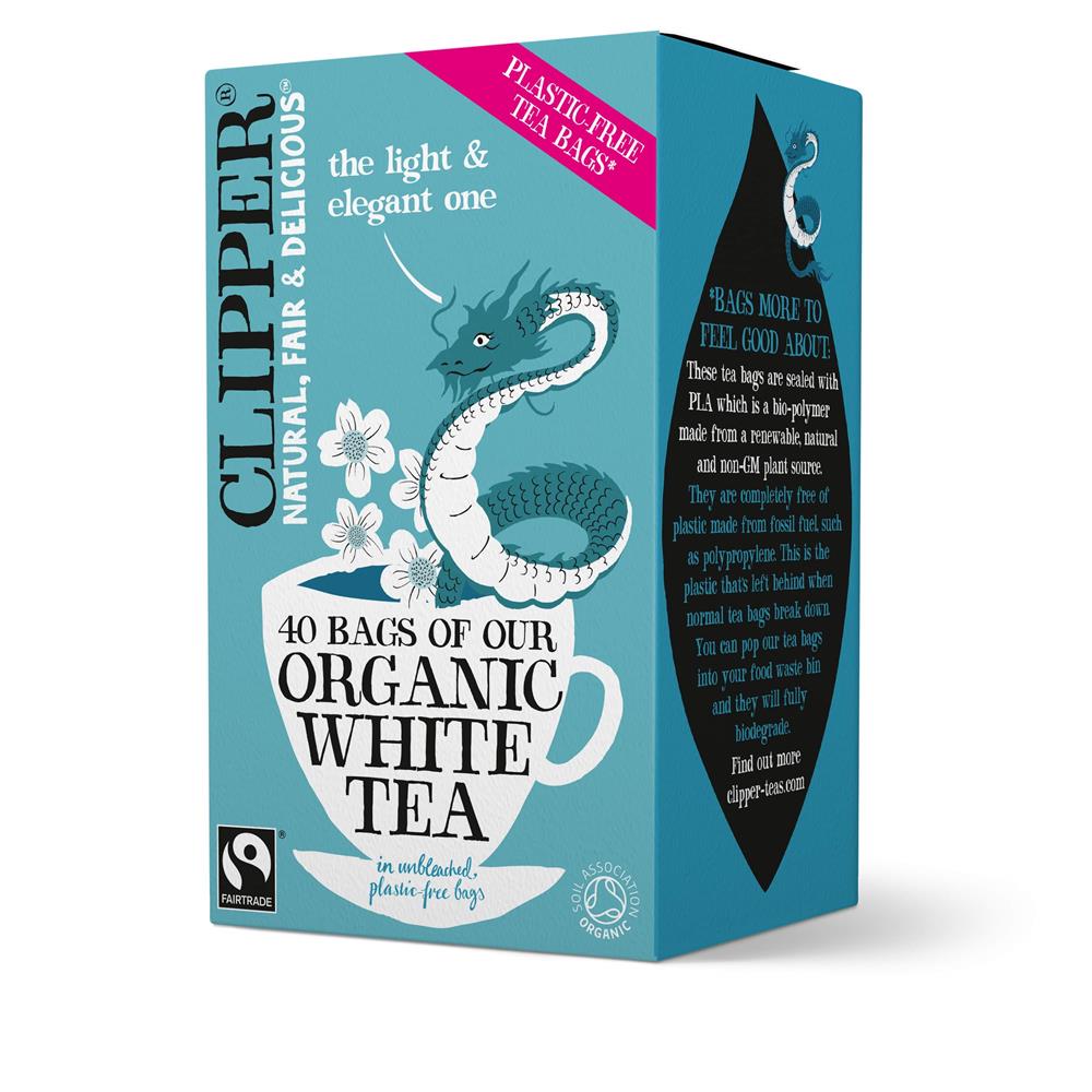 Organic & Fair Trade White 40 Tea Bags - Just Natural