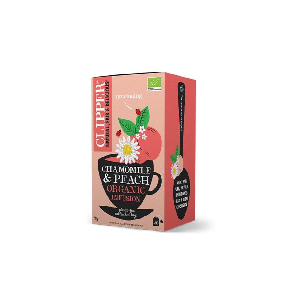 Organic Chamomile & Peach Infusions 20 EST - Just Natural
