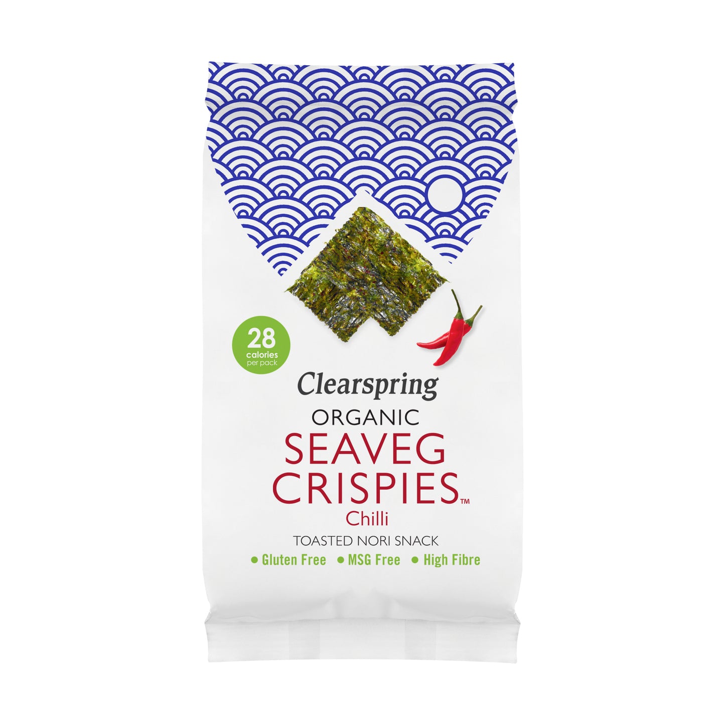 Organic Seaveg Crispies - Chilli (Crispy Seaweed Thins)