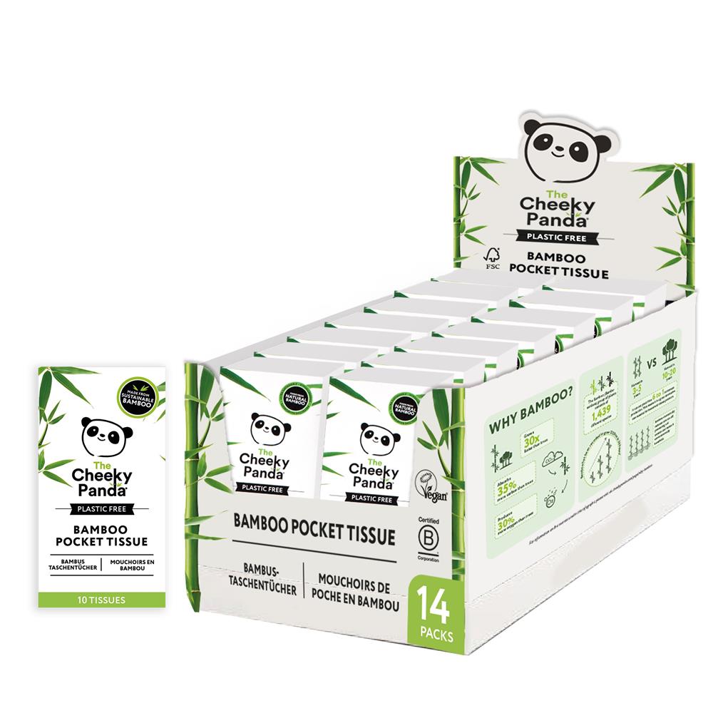 Plastic Free Pocket Tissues 14 pack - Just Natural