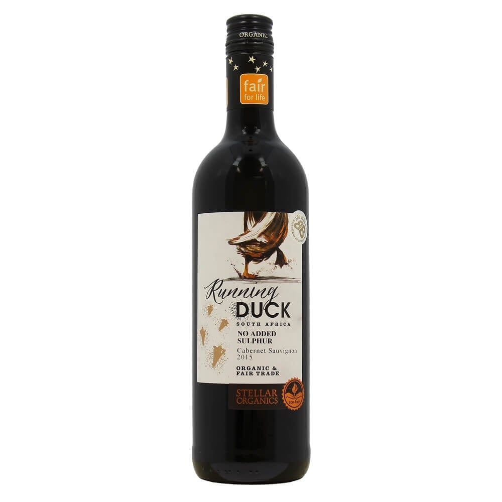 Cabernet 'Running Duck' NO SULPHUR ADDED, South Africa Orgainc Red Wine - Just Natural