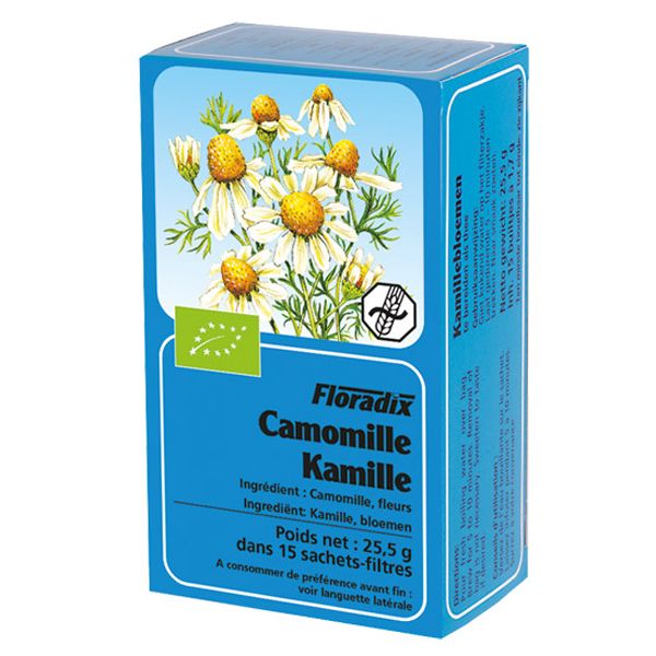 Floradix Camomile Organic Herbal Tea 15 filterbags - Just Natural