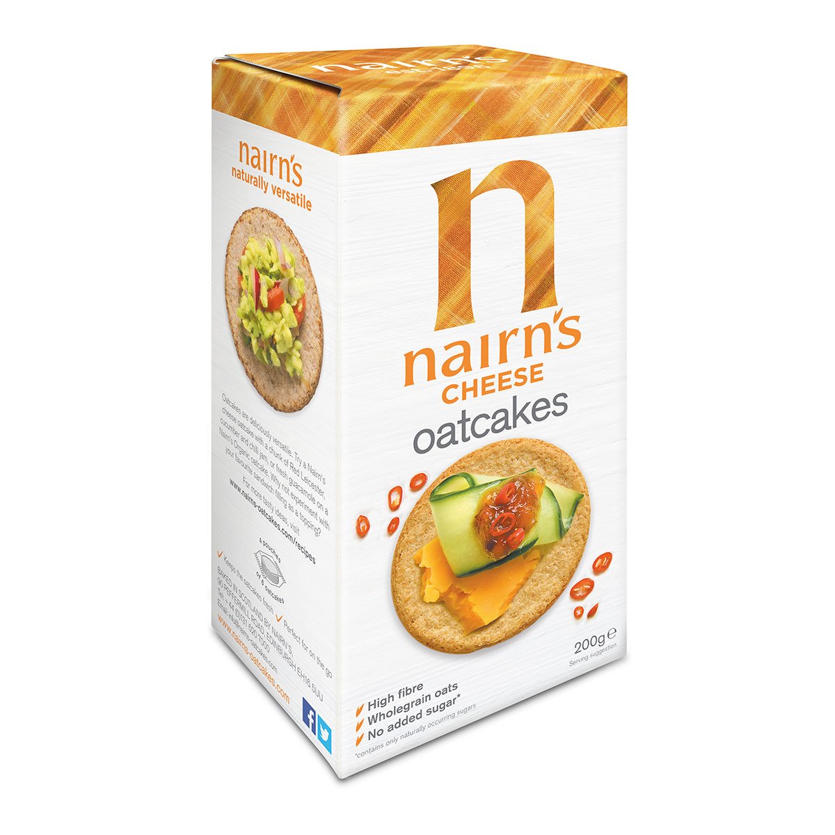 Nairns Cheese Oatcakes, 180g - Just Natural