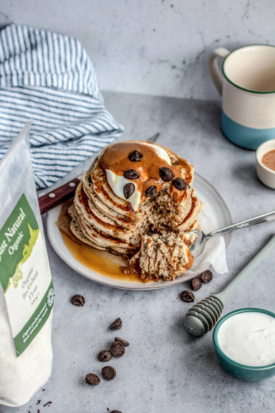 Chocolate Chip Spelt Pancakes