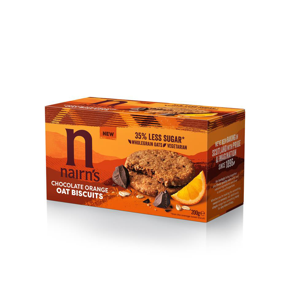 Nairns Chocolate Orange Oat Biscuits 200g - Just Natural