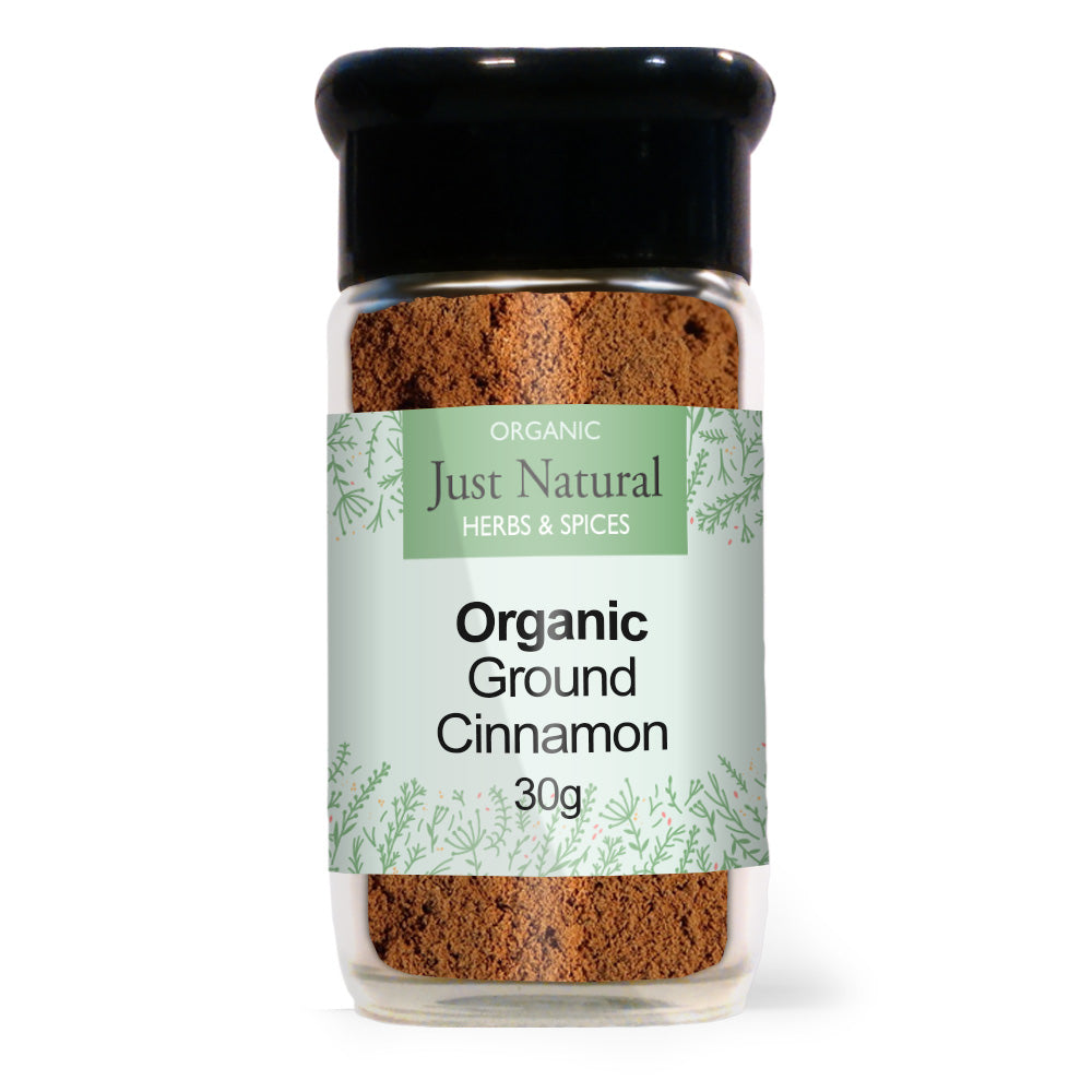 Just Natural Cinnamon Ground (Glass Jar) 30g - Just Natural