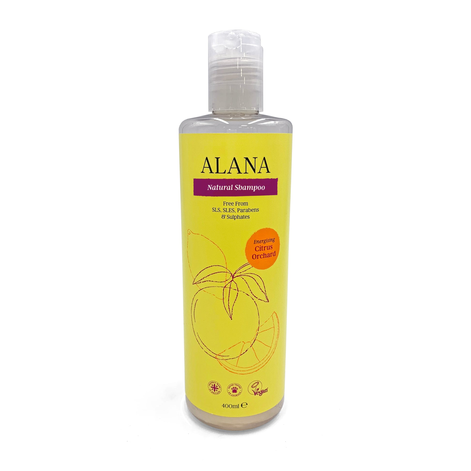 Alana Citrus Orchard Natural Shampoo 400ml - Just Natural