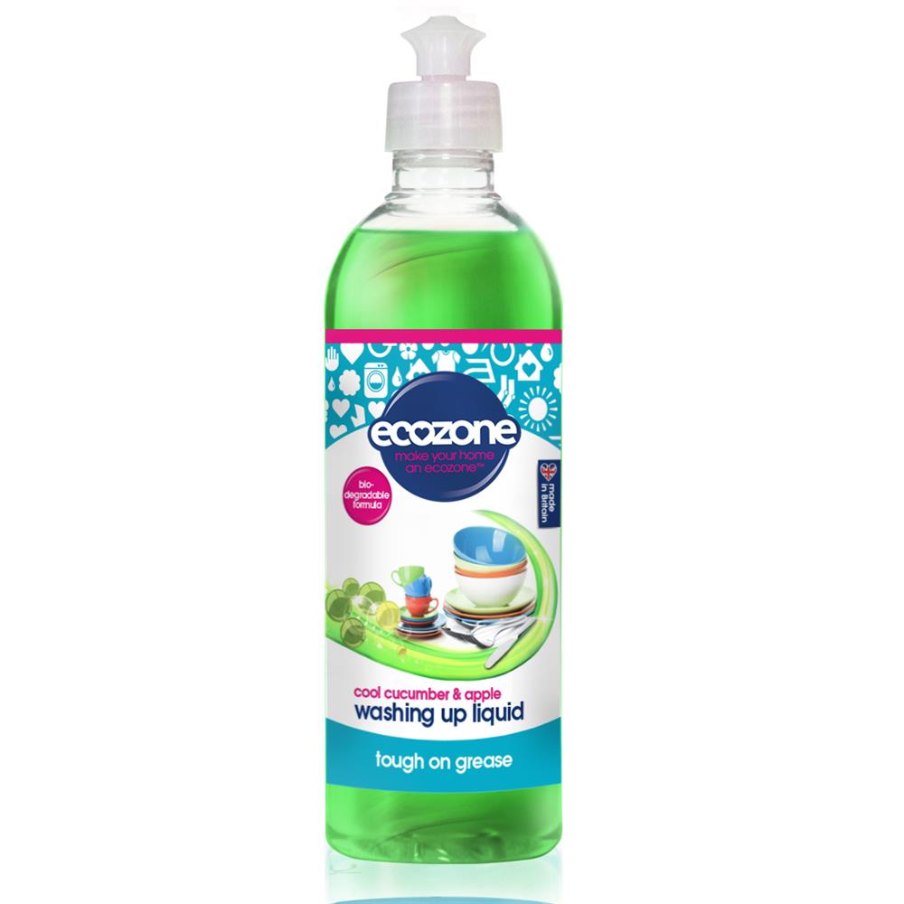 Ecozone Cool Cucumber & Apple Washing Up Liquid - 500ml - Just Natural