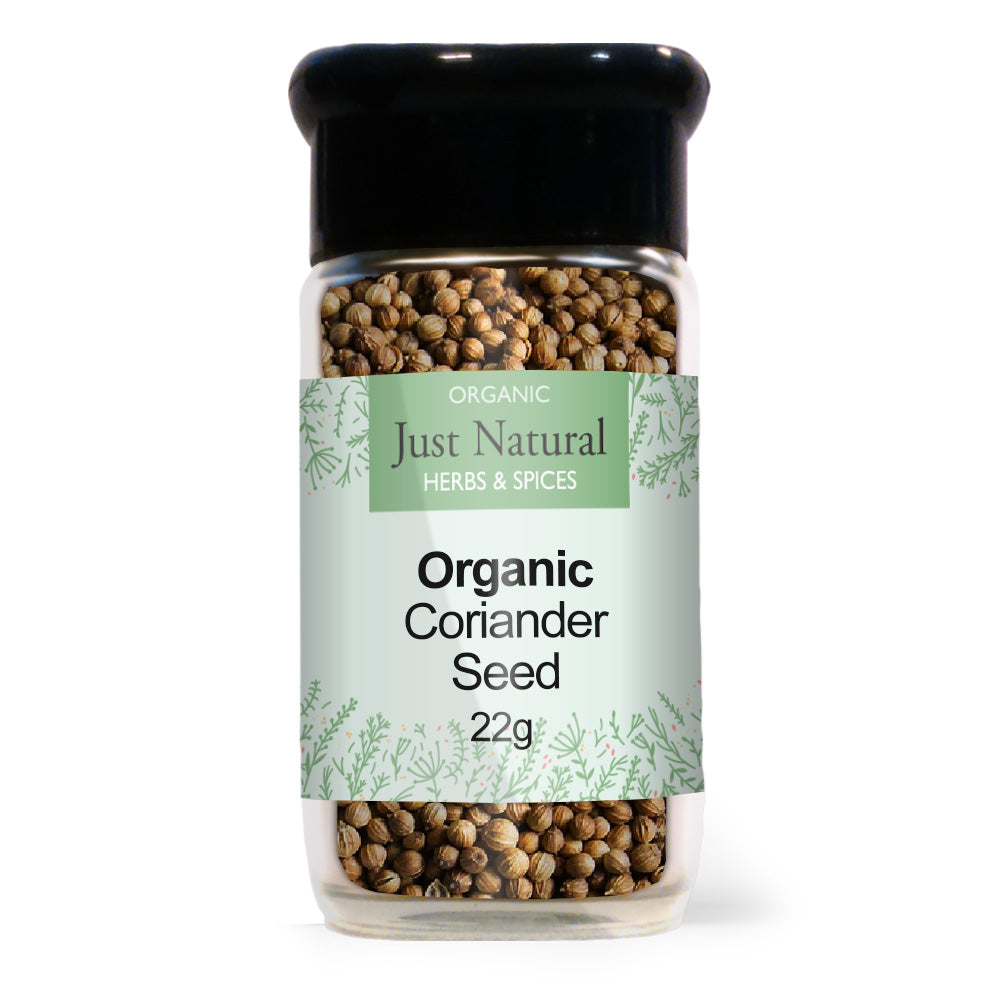 Just Natural Coriander Seed (Glass Jar) 22g - Just Natural