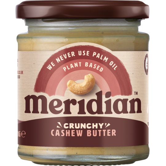 Meridian Crunchy Cashew Butter 170g - Just Natural