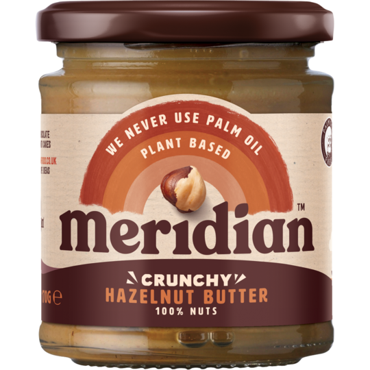 Meridian Crunchy Hazelnut Butter 100% 170g - Just Natural