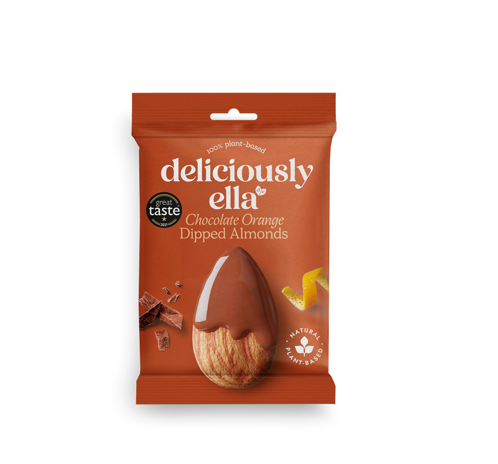 Chocolate Orange Dipped Almonds 27g - Just Natural