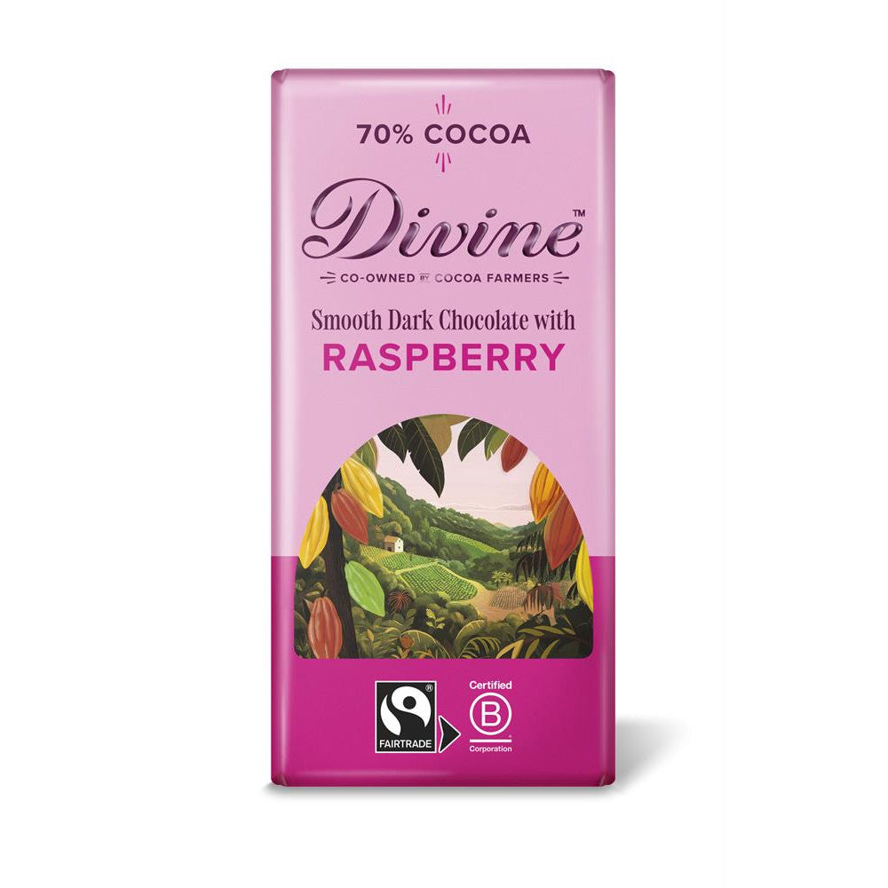 Dark Choc with Raspberries 100g