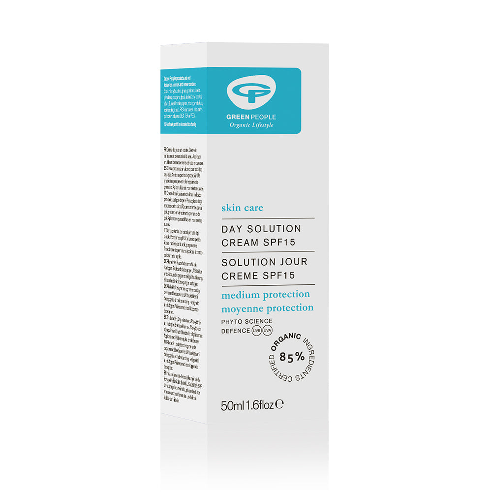Green People Day Solution Facial Cream SPF15 - 50ml - Just Natural