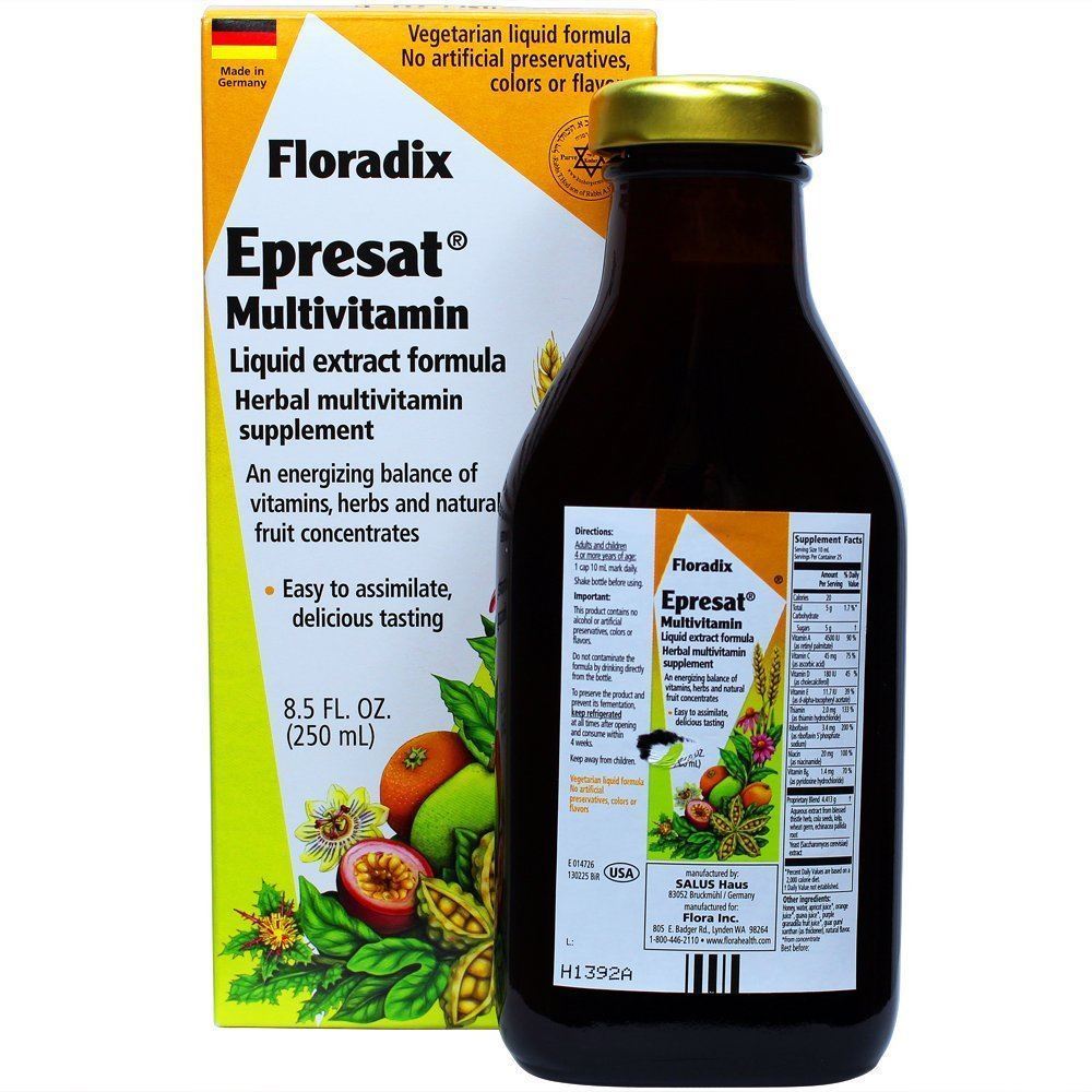 Floradix Epresat Liquid Multivitamin Formula 250ml - Just Natural