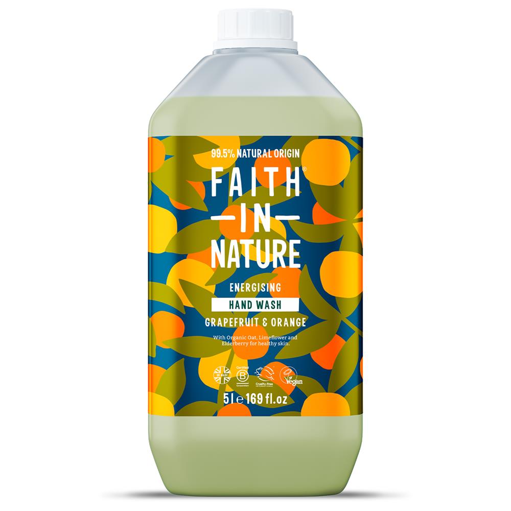 Grapefruit & Orange Hand Wash 5 Litre - Just Natural