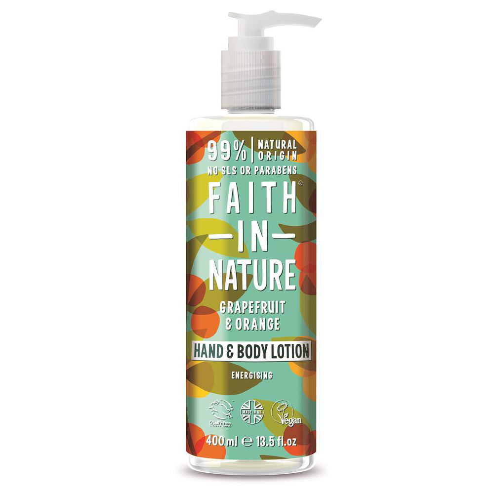 Grapefruit & Orange Hand & Body Lotion 400ml - Just Natural