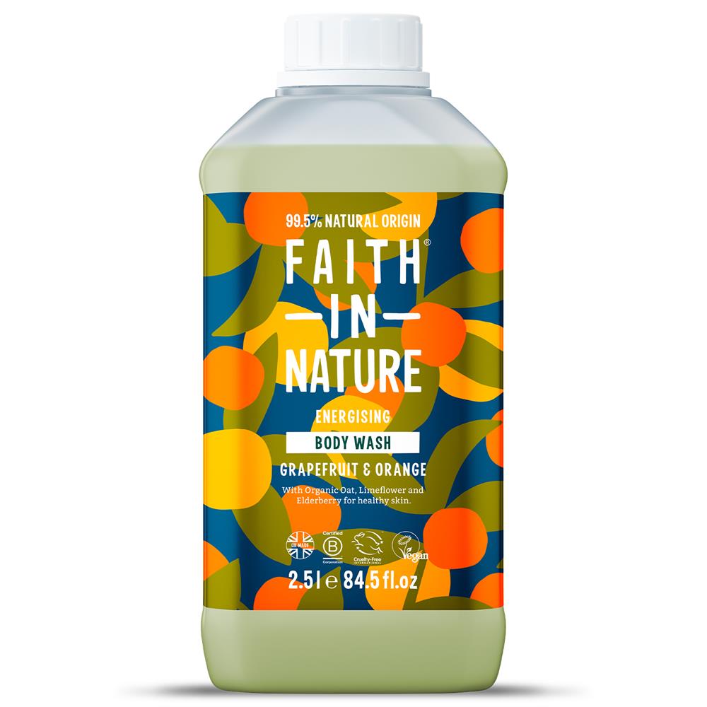 Grapefruit & Orange Body Wash 2.5L - Just Natural